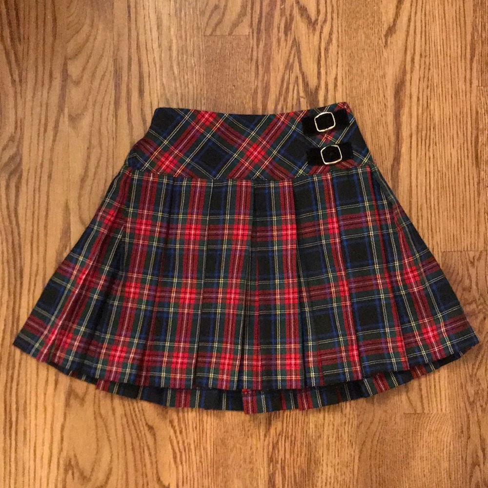 Girls plaid Hartstrings mock kilt